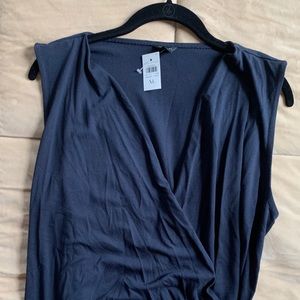 Ann Taylor Ruched Dressy Shirt